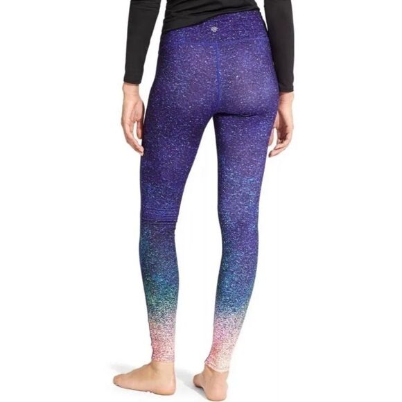 Athleta Ombre Galaxy Print Superluxe Tight Full Length Leggings Small Multicolor - Picture 6 of 16